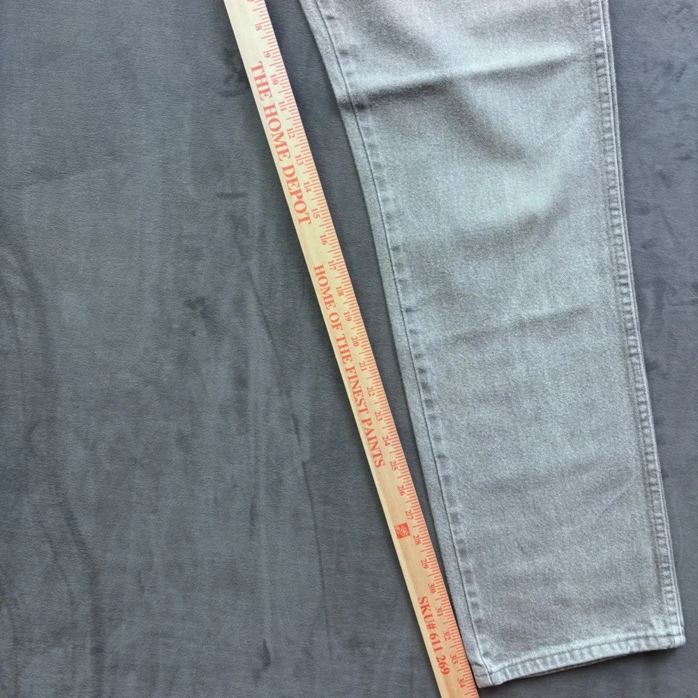 Wrangler 13MWZPG Cowboy Cut Jeans Mens 36x36 Gray Straight Leg Denim Made in USA